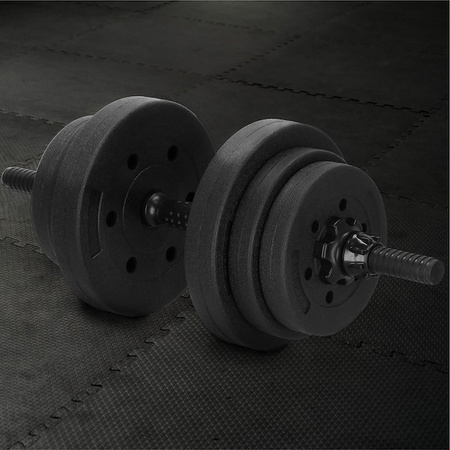 Hantle kompozytowe 20kg 2x10kg gryf zestaw