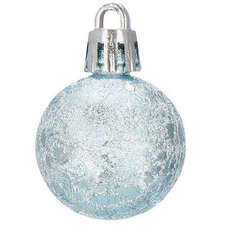 Bombki choinkowe 54 szt. ozdoby świąteczne zestaw 3cm niebieskie