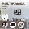Ramka na zdjęcia 6 zdjęć multiramka 10x15 czarna