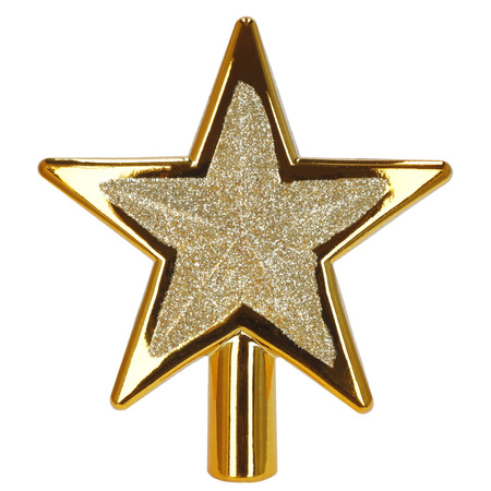 Bombki choinkowe złote 11 szt. zestaw gwiazda, łańcuch koraliki, bombki brokatowe