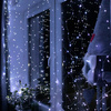Kurtyna świetlna 400 led girlanda, lampki wewnętrzno-zewnętrzne sople zimny biały