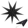 Gwiazda świąteczna papierowa 3d 60 cm zawieszka choinkowa czarna