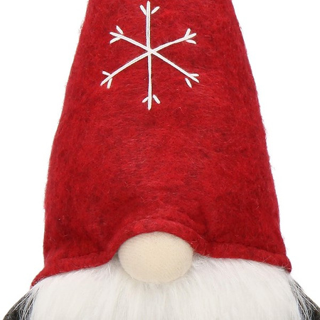 Skrzat 50-70 cm ozdoba świąteczna, krasnal świąteczny, gnom grafitowy na teleskopowych nóżkach