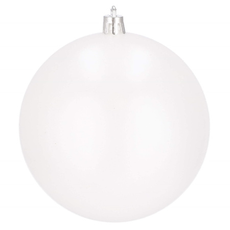 Bombki choinkowe 6 szt. ozdoby świąteczne zestaw perłowy biały