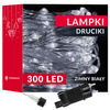 Lampki choinkowe 300 led druciki na prąd biały zimny