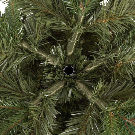 Choinka sztuczna na pniu jak żywa 220 cm świerk naturalny gęsta nowoczesna