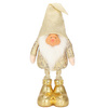 Skrzat 50cm ozdoba świąteczna, stojący krasnal świąteczny, gnom złoty