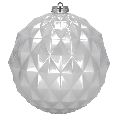 Bombki choinkowe, nietłukące 6 szt. dekoracje świąteczne 15 cm srebrne