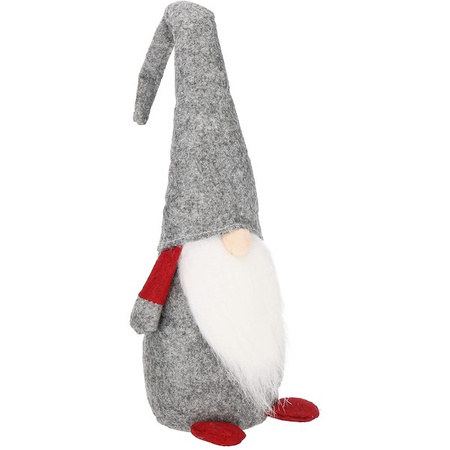 Skrzat 43cm ozdoba świąteczna, krasnal świąteczny, gnom szary