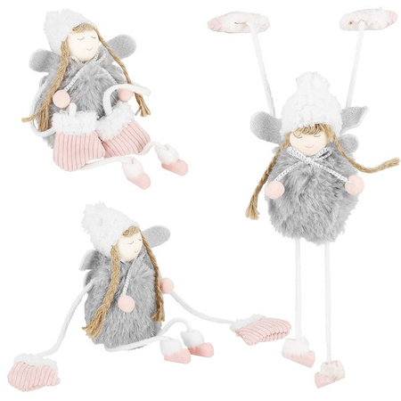 Figurka świąteczna aniołek ozdoba choinkowa lalka