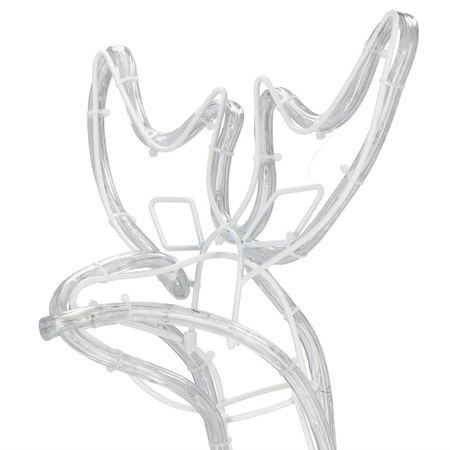 Renifer świąteczny 144 LED świetlna dekoracja ozdoba do ogrodu biały ciepły