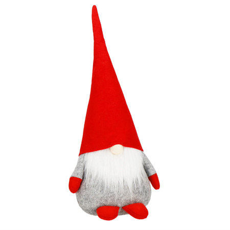 Skrzat 44 cm ozdoba świąteczna, krasnal świąteczny, gnom czerwony