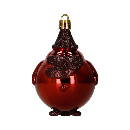 Bombki choinkowe 12 szt. komplet dekoracje świąteczne, nietłukące, czerwone