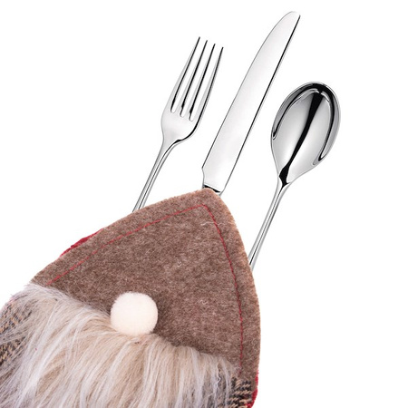 Kieszonka na sztućce 2szt. świąteczne etui, skrzaty ozdoba świąteczna