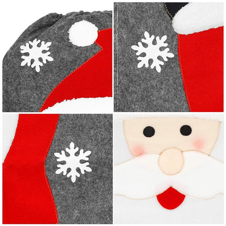 Komplet świąteczny 2 częściowy dywanik łazienkowy i pokrycie na deskę sedesową Mikołaj