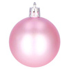 Bombki choinkowe 100 szt. ozdoby świąteczne zestaw 6/4/3 cm różowe