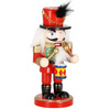 Dziadek do orzechów 15,5 cm z bębenkiem, drewniany żołnierzyk multikolor, figurka świąteczna