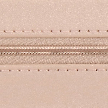 Kufer, szkatułka na biżuterię ekoskóra 10x10x5 cm różowy organizer z przegródkami