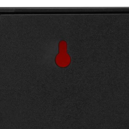 Kominek LED na baterie 60x10x19,5 cm dekoracyjna lampa z efektem płomienia, czarne