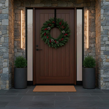 Świąteczna girlanda 100 cm choinkowa sztuczna łańcuch z gałązek na stół, kominek zielony