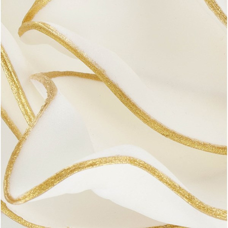 Sztuczny kwiat gałązka do bukietów biało-złoty