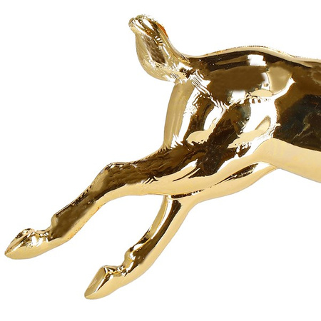 Zawieszki choinkowe 2 szt. renifery ozdoba bożonarodzeniowa złota