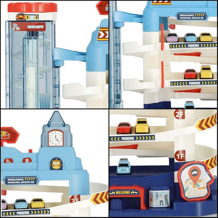 Parking samochodowy dla dzieci zabawka autka parking piętrowy z windą