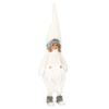 Laleczka 56 cm ozdoba świąteczna, figurka świąteczna, gnom biały