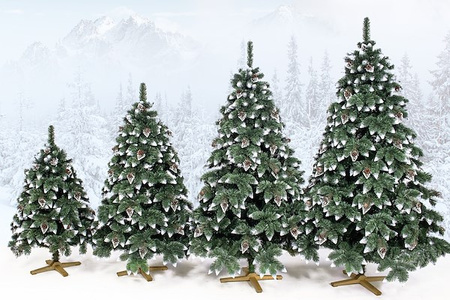 Choinka sztuczna, ośnieżona 150 cm Premium Royal Trees świąteczne drzewko, sosna diamentowa