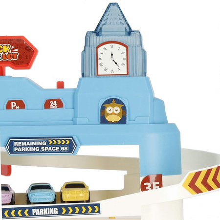 Parking samochodowy dla dzieci zabawka autka parking piętrowy z windą