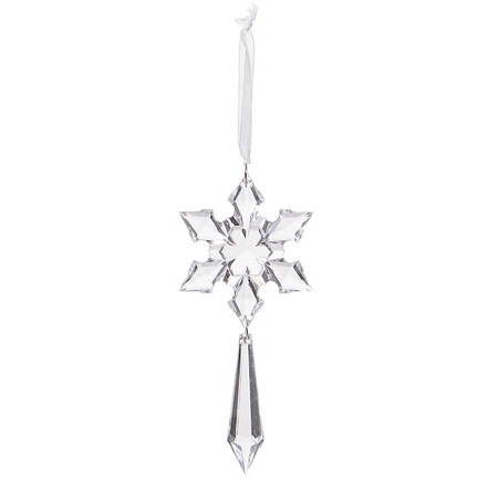 Zawieszki choinkowe kryształki sopelki na choinkę 13 cm 2 szt.