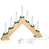 Świecznik adwentowy Led 7 świec drewniany