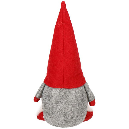 Zestaw skrzatów 3 szt. skrzaty 22-32cm krasnal świąteczny, gnom szary czerwony