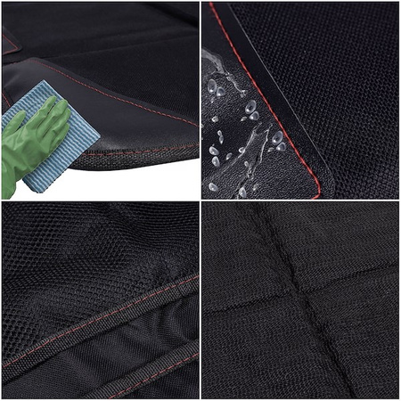 Mata na siedzenie samochodowe 116 x 48 cm czarny pokrowiec ochronny