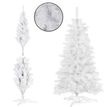 Choinka sztuczna jodła biała 180 cm nowoczesna jak żywa, ze stojakiem