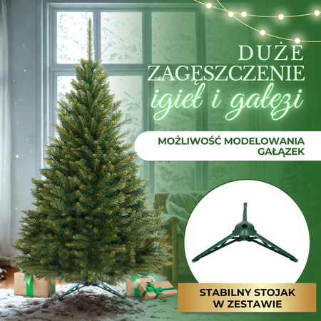 Choinka sztuczna 180 cm jak żywa świerk skandynawski drzewko świąteczne