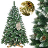 Choinka sztuczna 240 cm Premium Royal Trees sosna diamentowa ośnieżona z szyszkami