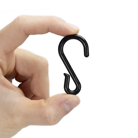 Zawieszki, haczyki do bombek, 60 szt. mocowanie do dekoracji zewnętrzych, świątecznych, zaczepy, czarne