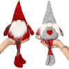 Para krasnali 50cm ozdoba świąteczna, skrzat świąteczny, gnom ze zwisającymi nóżkami