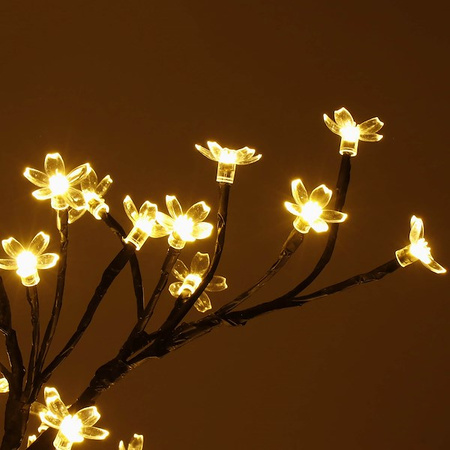 Drzewko świateczne LED bonsai świecąca ozdoba ciepły biały