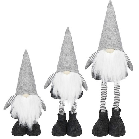 Skrzat 45-64 cm ozdoba świąteczna, krasnal świąteczny, gnom na teleskopowych nóżkach