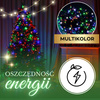 Lampki choinkowe 300 led multikolor 15m oświetlenie świąteczne IP44