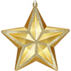 Bombka choinkowa, dekoracja świąteczna do stroika, gwiazda 15 cm nietłukąca, złota
