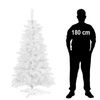 Choinka sztuczna jodła biała 180 cm nowoczesna jak żywa, ze stojakiem
