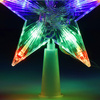 Czubek na choinkę świecąca gwiazda 10 Led szpic multikolor