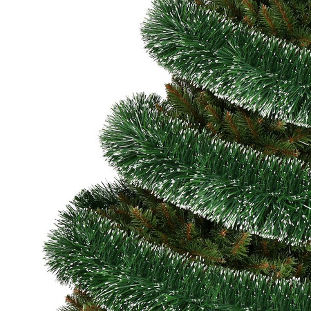 Łańcuch na choinkę 6m zielono-biały, girlanda choinkowa, średnica 15cm