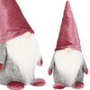 Skrzat 27 cm ozdoba świąteczna, welurowy krasnal świąteczny, gnom