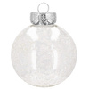 Bombki choinkowe 30 szt. przeźroczysty 7 cm zestaw choinkowy
