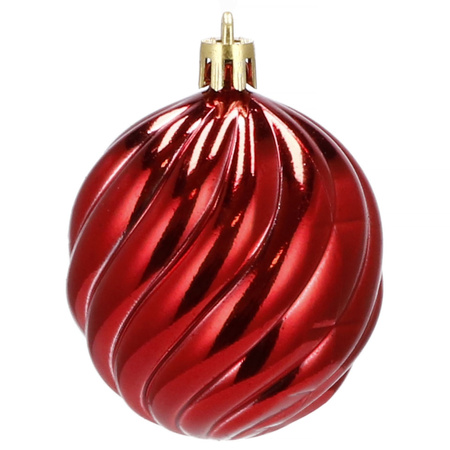 Bombki choinkowe 20 szt. ozdoby świąteczne zestaw czerwony