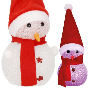 Zawieszka choinkowa bałwanek świecąca ozdoba na baterie na choinkę